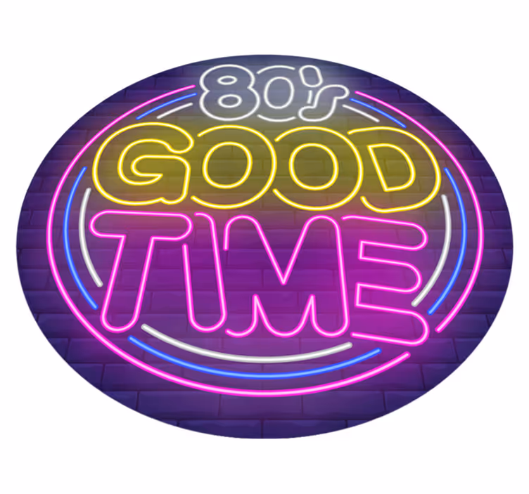 Alfombra vinílica vintage 80 good times - TenVinilo