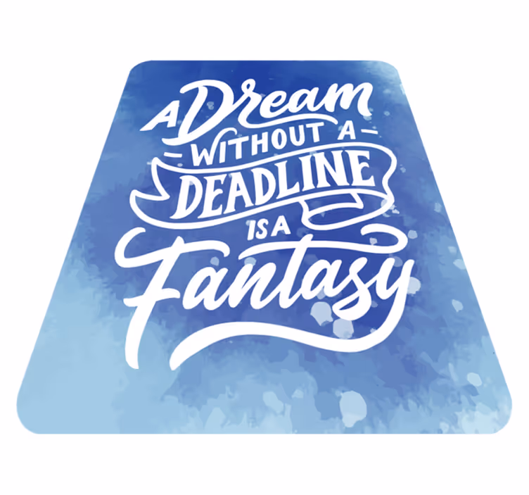 Alfombra vinílica frase dream - TenVinilo