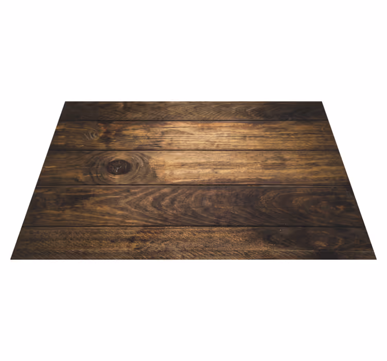 Alfombra vinílica madera marrón oscuro - TenVinilo