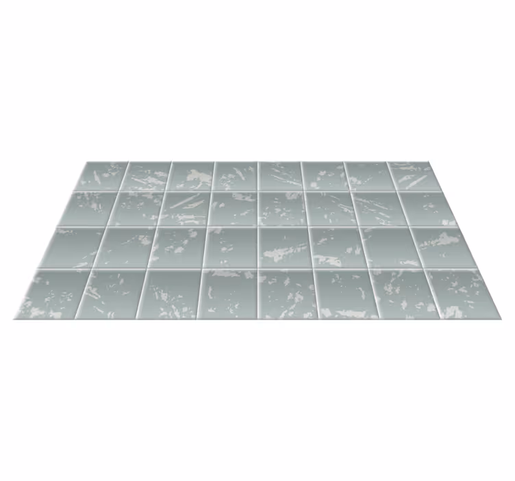 Alfombra vinílica baño efecto baldosas de mármol - TenVinilo