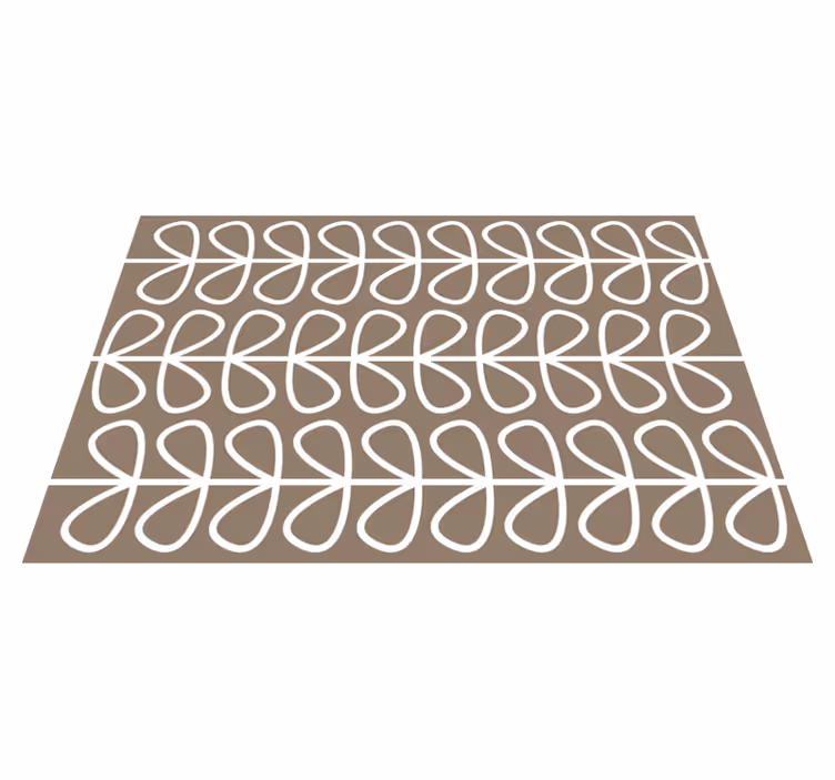Alfombra vinílica geométrica patrón de bucle geométrico - TenVinilo