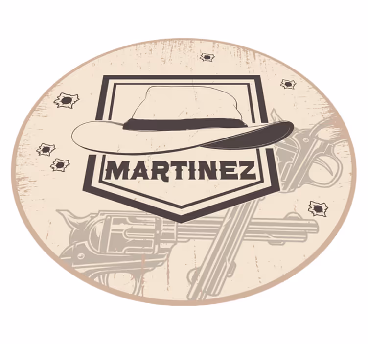 Alfombra vinílica personalizable occidental personalizable - TenVinilo