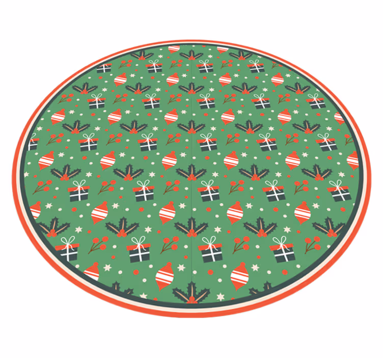 Alfombra vinílica habitación dulces navideños - TenVinilo
