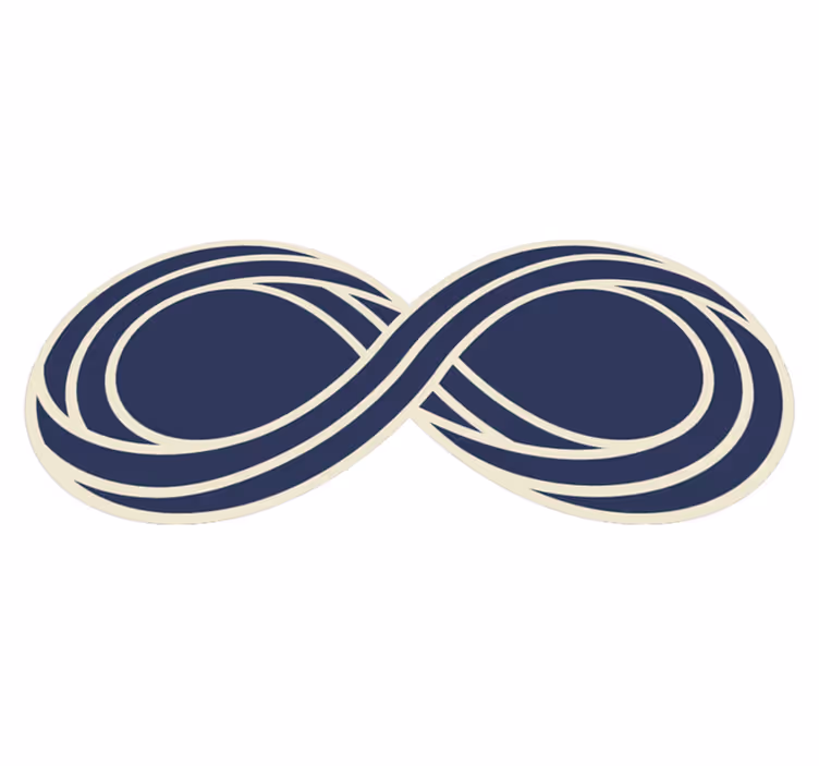Alfombras vinílicas modernas Símbolo infinito - TenVinilo