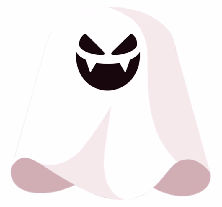 Alfombra vinilo Halloween fantasma espeluznante - TenVinilo
