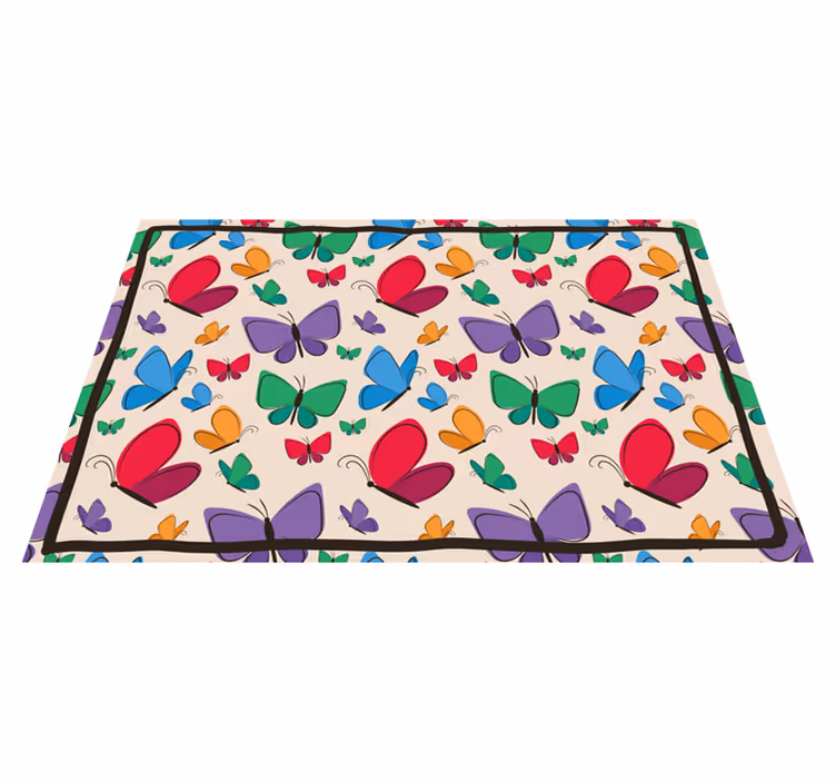 Aflombra vinílica Mariposas volando para niños - TenVinilo