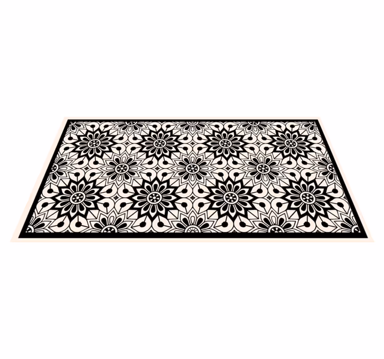 Alfombra vinílica mandala elegancia del patrón mandala - TenVinilo
