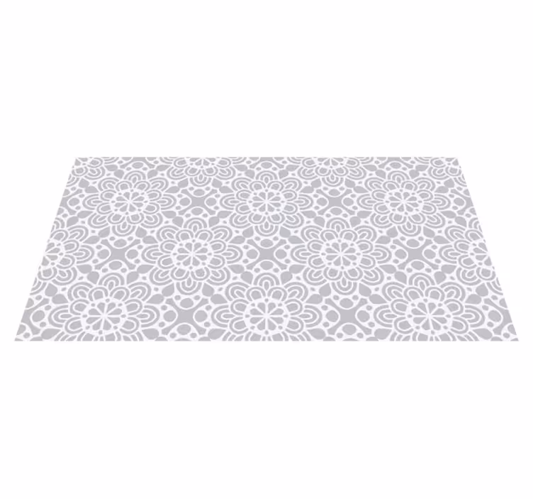 Alfombras vinílicas modernas blanca gris - TenVinilo