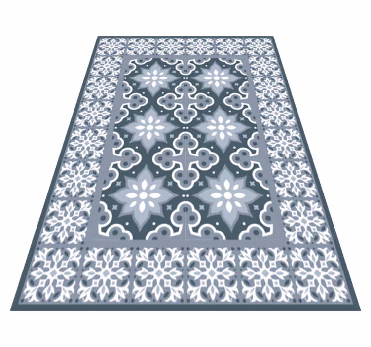 Alfombra vinílica baño azulejo tradicional - TenVinilo