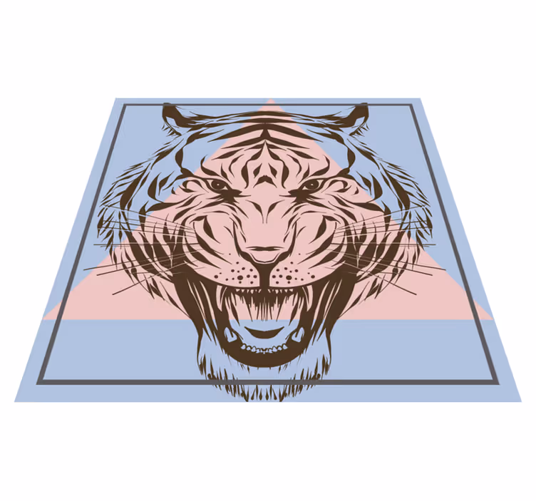 Aflombra vinílica animales Cabeza de tigre - TenVinilo