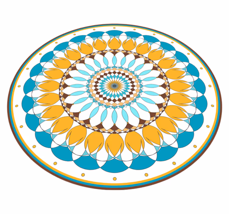 Alfombra vinílica mandala Mandala redondo - TenVinilo