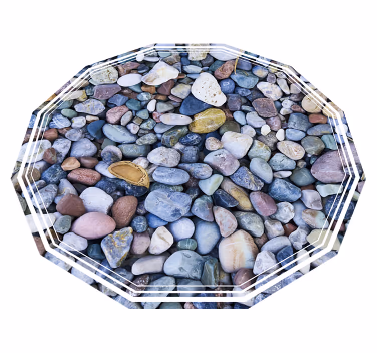 Alfombra vinilo forma Pequeñas piedras pequeñas - TenVinilo