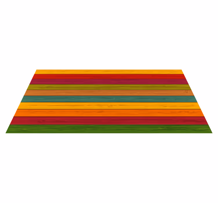 Alfombra vinílica rayas camino de rayas de colores - TenVinilo