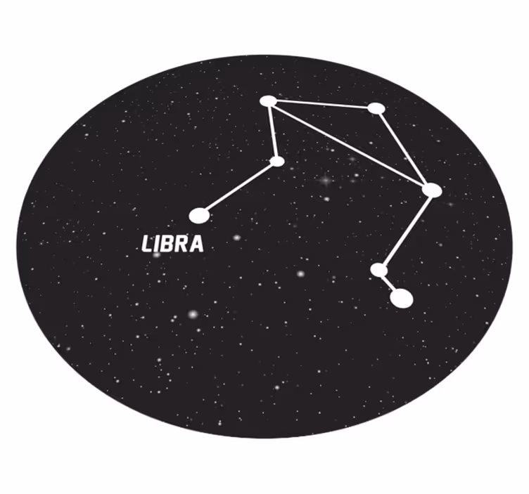 Alfombra vinílica de estrellas constelación del zodíaco - TenVinilo