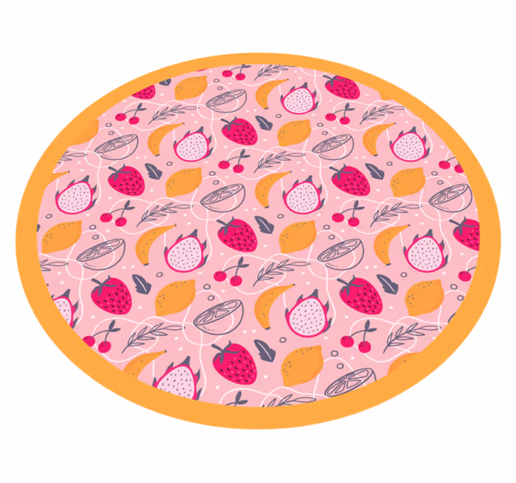 Alfombra vinílica animales delicia frutal - TenVinilo
