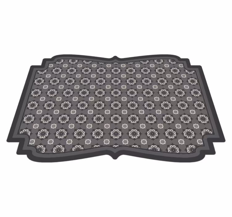 Alfombra vinílica mosaico azulejos elegantes - TenVinilo