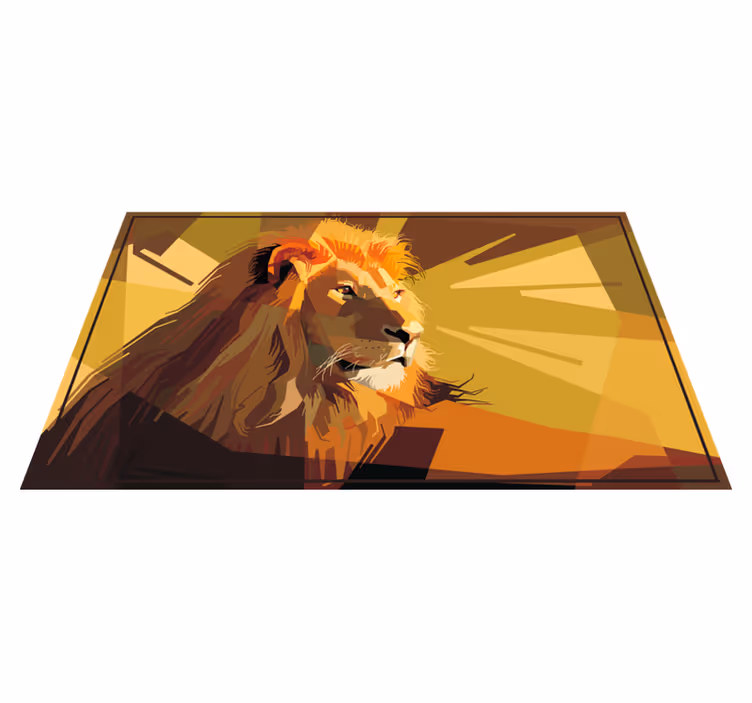 Alfombra vinílica animales dibujo rey león - TenVinilo