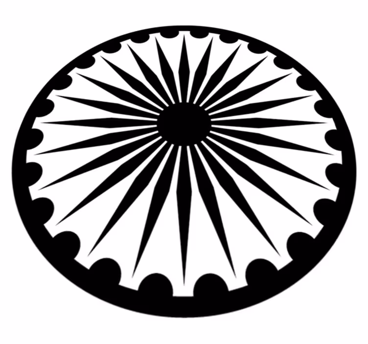 Alfombra vinílica moderna mandala monocroma - TenVinilo