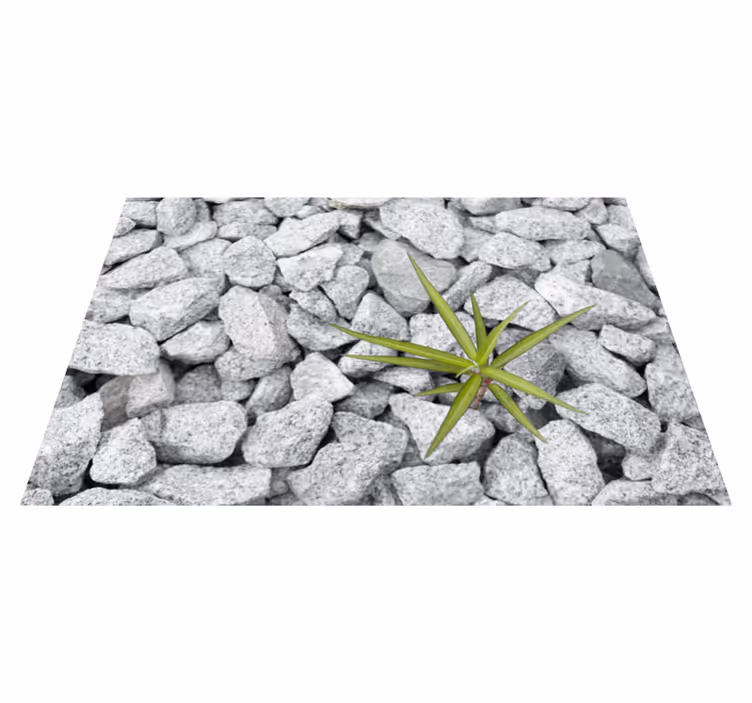 Alfombra vinílica imitación piedra superficie texturada - TenVinilo