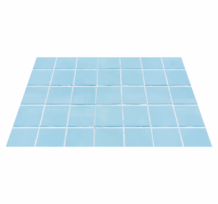 Alfombras vinílicas modernas Azulejos cuadrados azules - TenVinilo