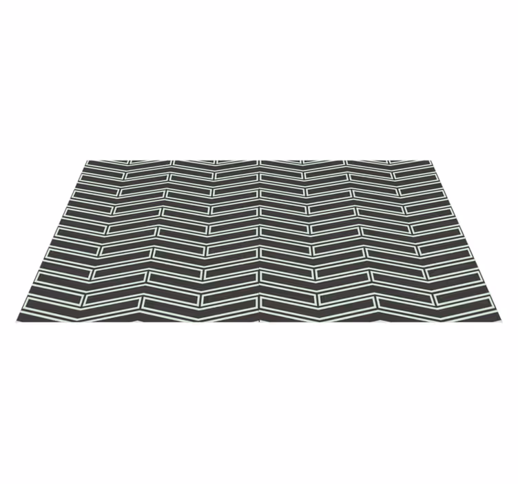Alfombra vinílica geométrica líneas de galón - TenVinilo