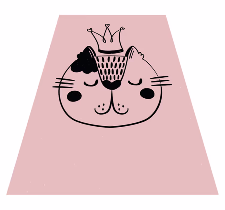 Aflombra vinílica infantil gato princesa - TenVinilo