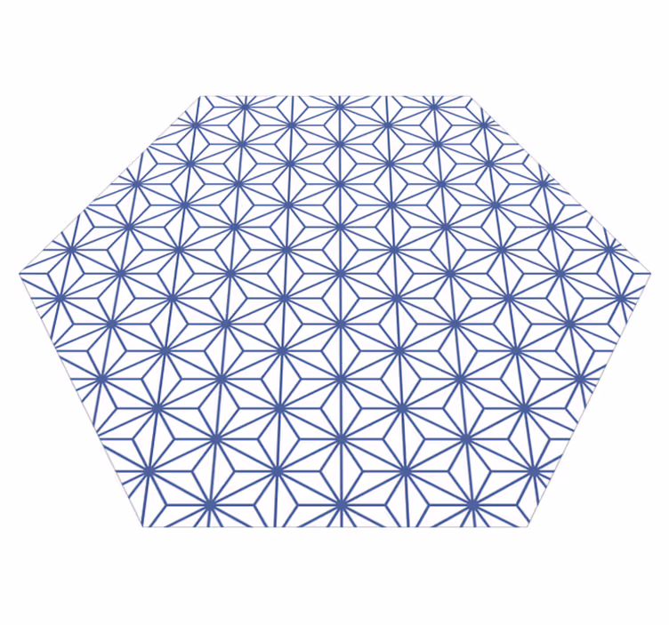 Alfombra vinilo mosaico Estrellas azules - TenVinilo