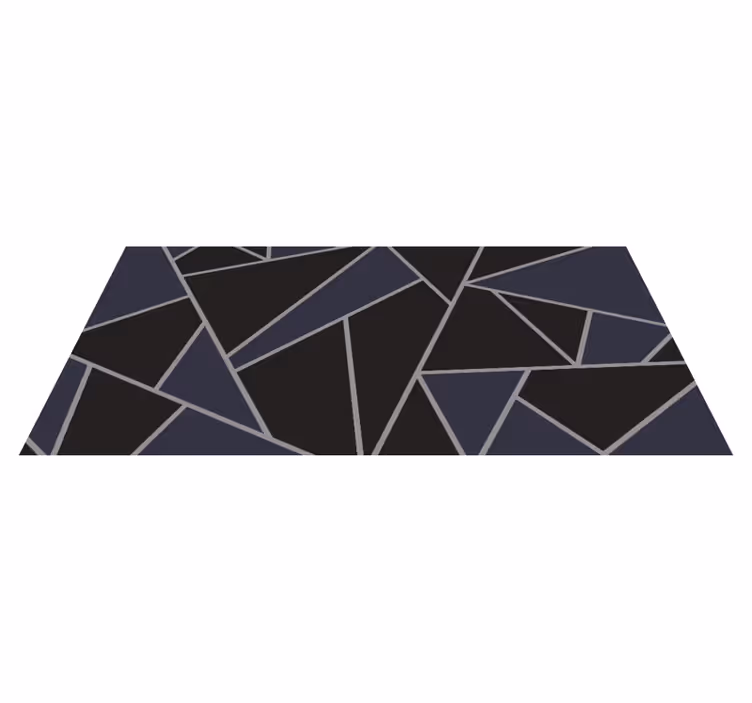 Alfombra vinílica geométrica formas geométricas angulares - TenVinilo