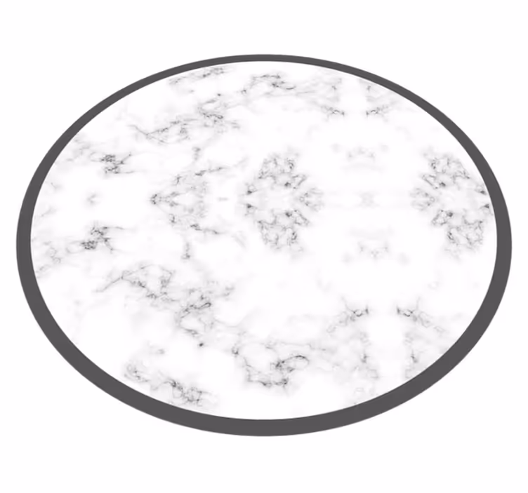 Alfombra vinílica imitación mármol circular de mármol - TenVinilo