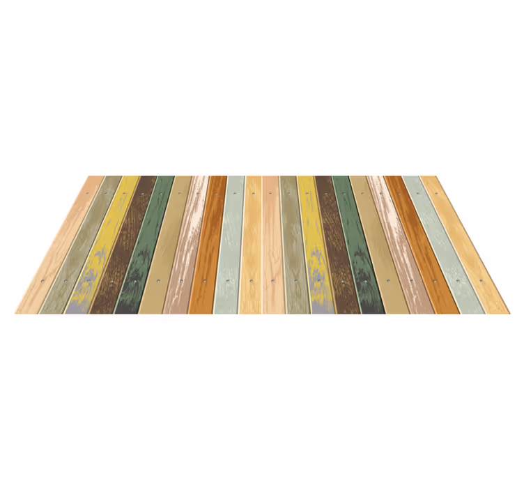 Alfombra vinílica imitación madera rayas desgastadas - TenVinilo