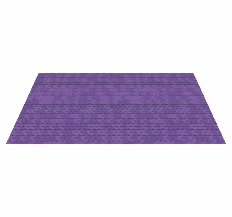 Alfombra vinílica imitación patrón trenzado morado - TenVinilo