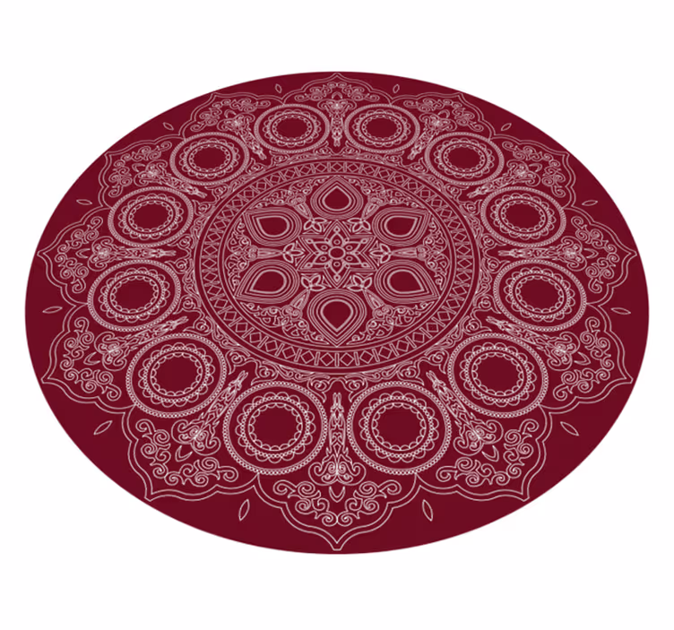 Alfombra vinílica mandala flor de loto - TenVinilo