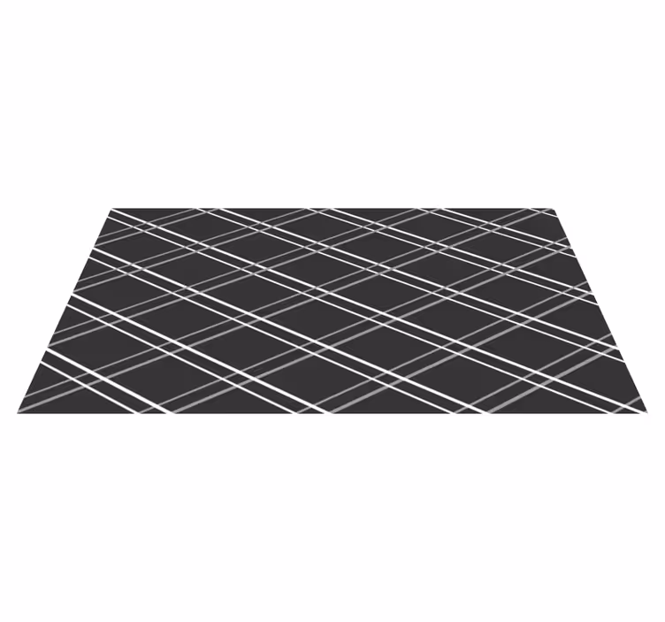 Alfombra vinílica geométrica patrones de líneas geométricas - TenVinilo