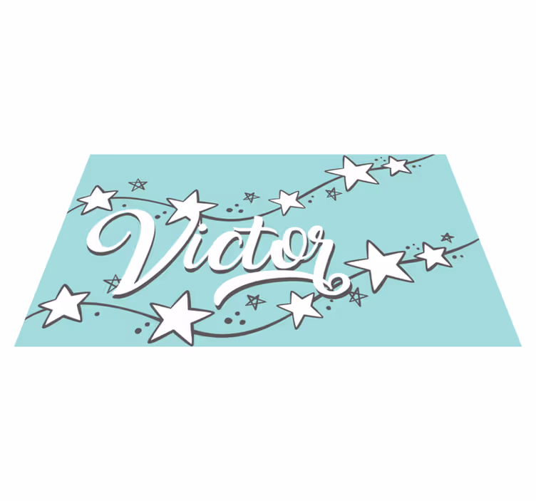Alfombra vinílica personalizable polvo de estrellas a medida - TenVinilo