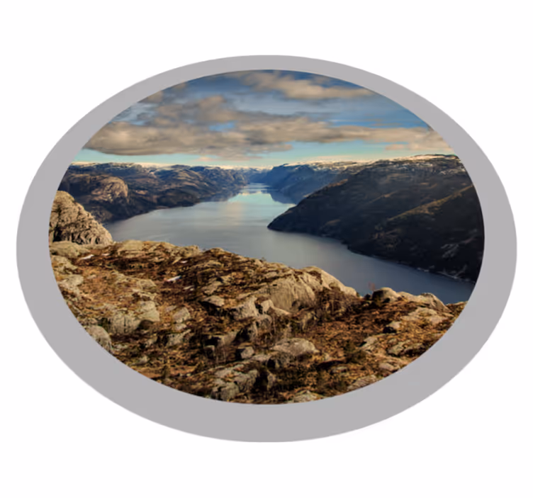 Alfombra vinílica naturaleza vista panorámica del paisaje - TenVinilo
