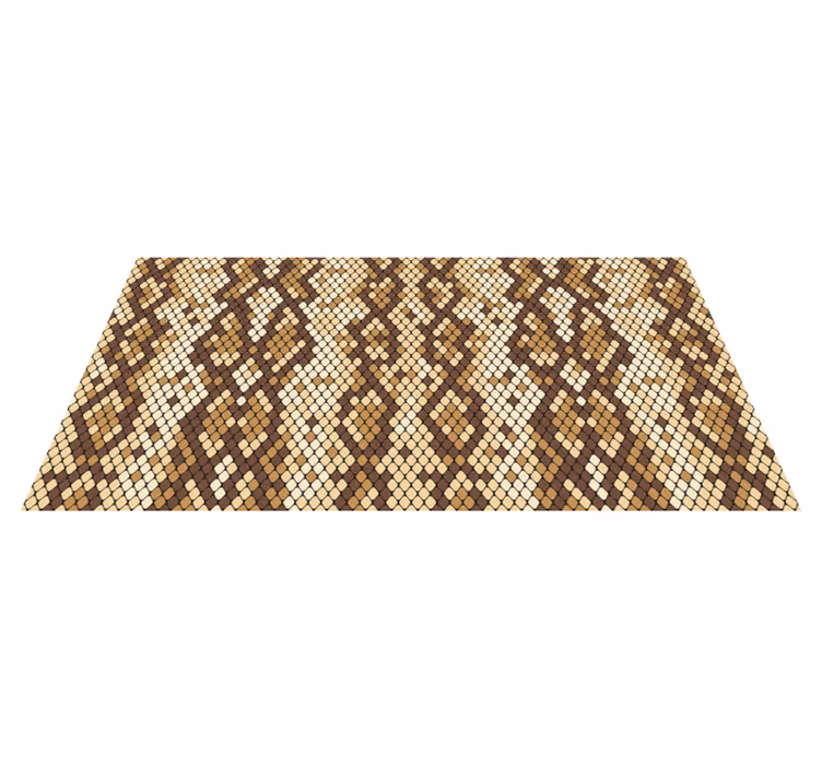 Alfombra vinílica animal print Estampado de piel de serpiente - TenVinilo
