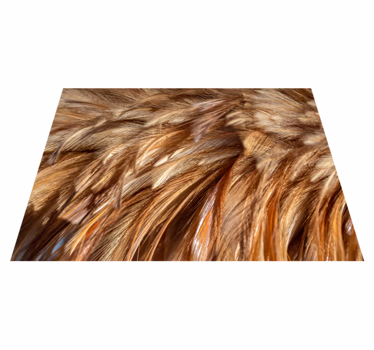Alfombra vinílica animal print pelaje arremolinado - TenVinilo