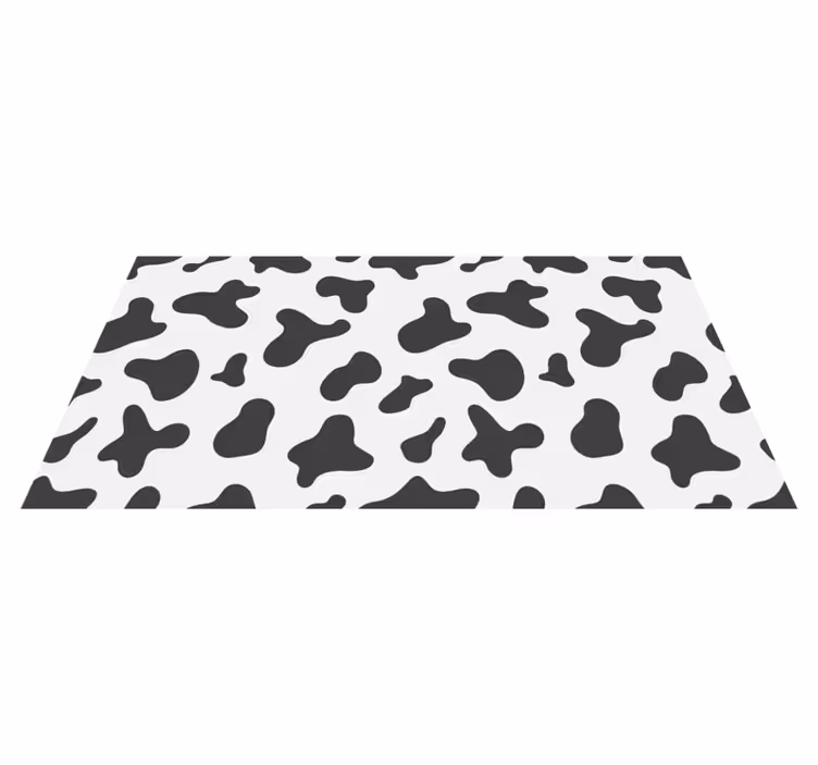 Alfombra vinílica animal print Impresión de vaca - TenVinilo