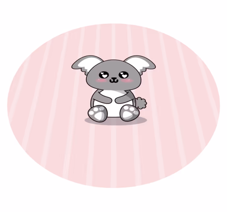 Alfombra vinílica bebé koala tierno - TenVinilo