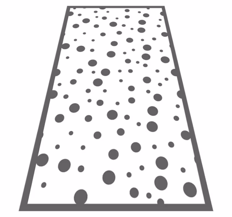Alfombra vinílica dormitorio elegantes puntos oscuros - TenVinilo