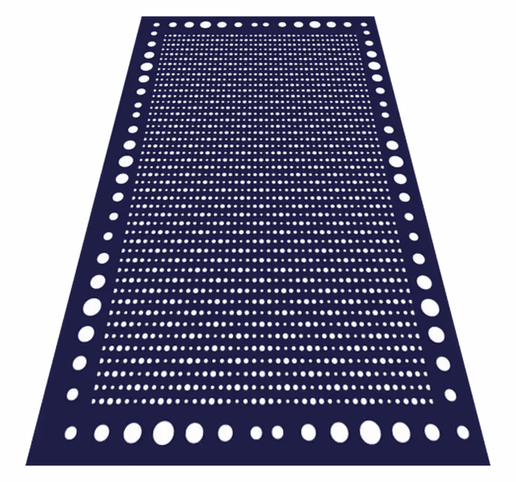 Alfombra vinílica rayas elegancia de lunares - TenVinilo
