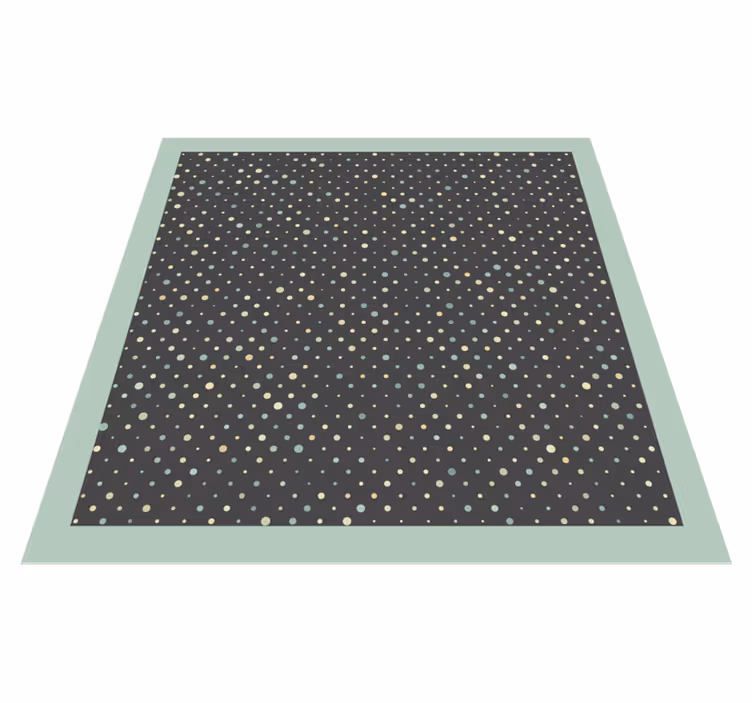 Alfombra vinílica rayas patrón de lunares - TenVinilo