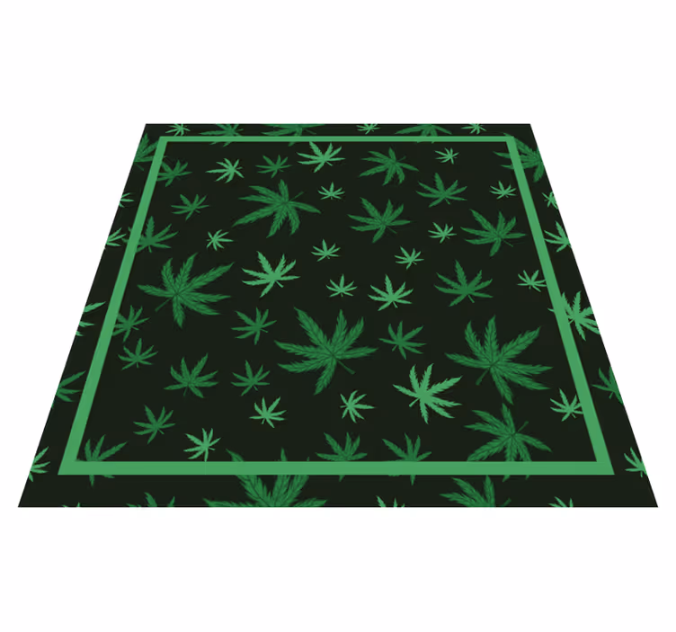 Alfombras vinílicas juvenils Hoja de marajuna - TenVinilo