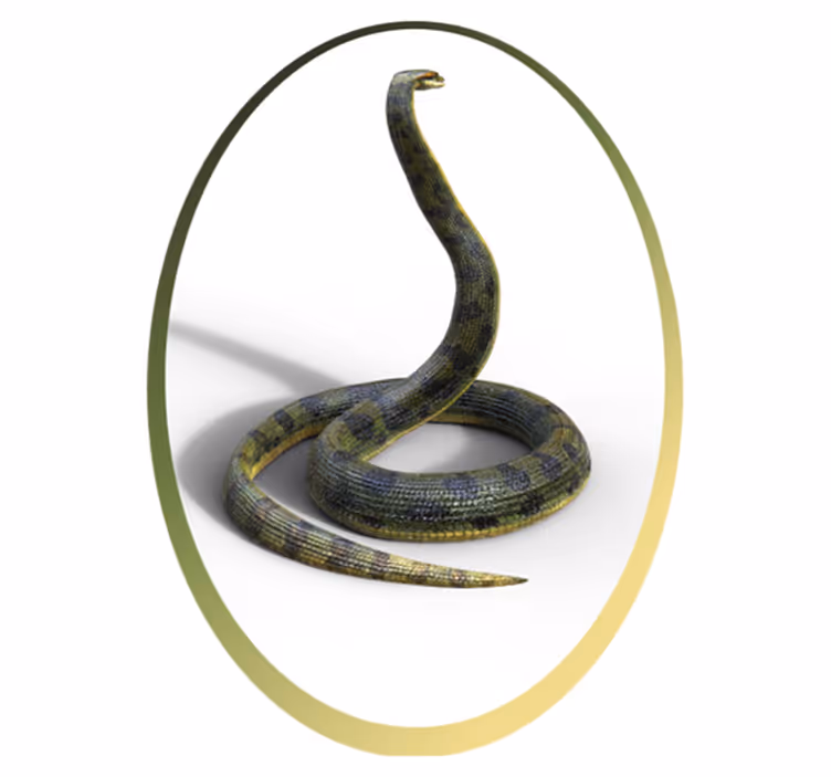 Alfombra vinílica animales inspiración serpiente - TenVinilo