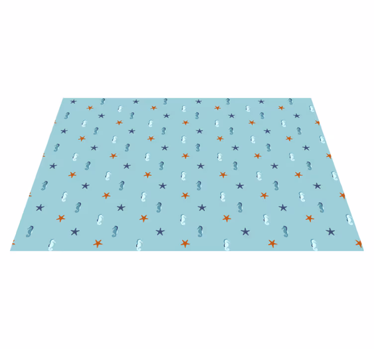Alfombra vinílica de estrellas estilo de estrellas azules - TenVinilo