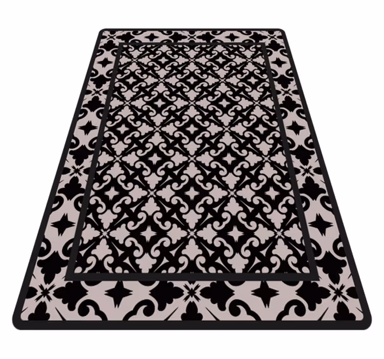 Alfombra vinílica vintage Beija de azulejos - TenVinilo