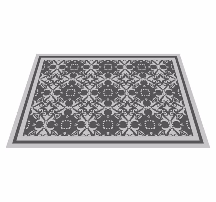 Alfombras de vinilo de azulejos Beija complejo gris - TenVinilo