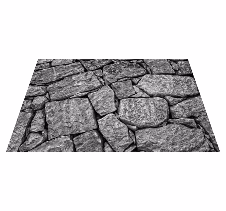 Alfombra vinílica textura piedra Textura de piedra irregular - TenVinilo