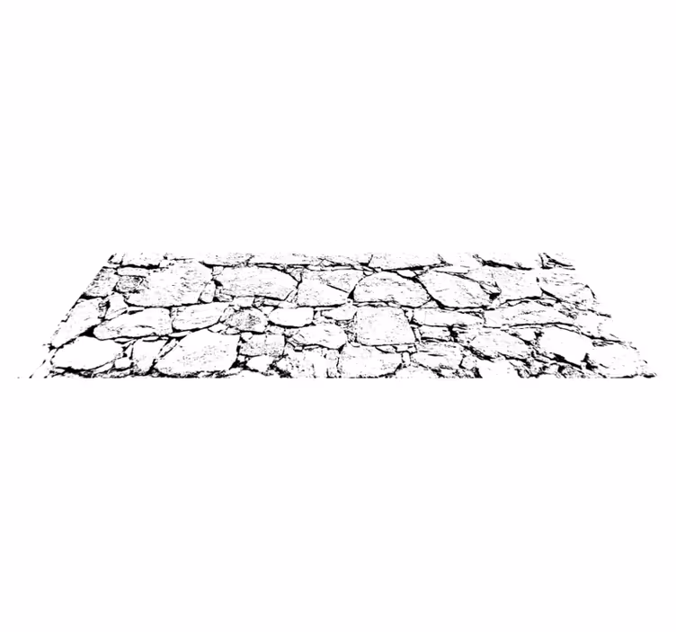 Alfombra vinílica imitación mármol estilo gris agrietado - TenVinilo