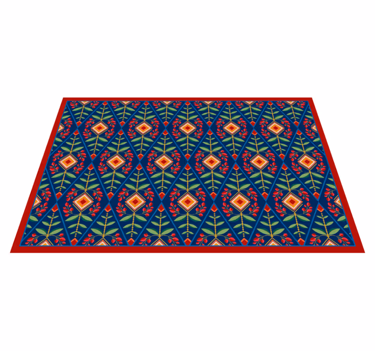 Alfombra vinílica vintage Charlotte vintage cocina - TenVinilo